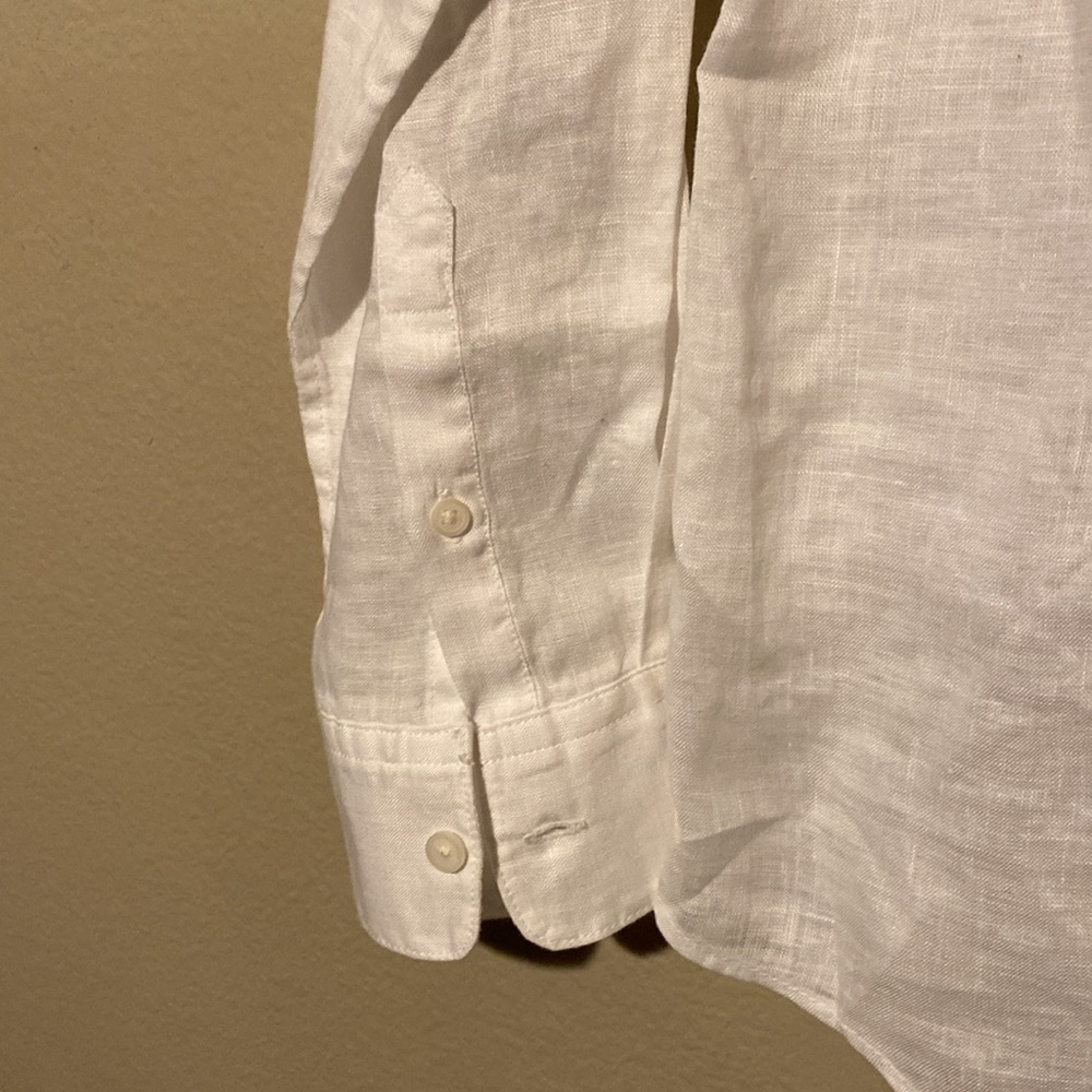 Uniqlo Premium Linen Long Sleeve Shirt NWT - Picture 5 of 7